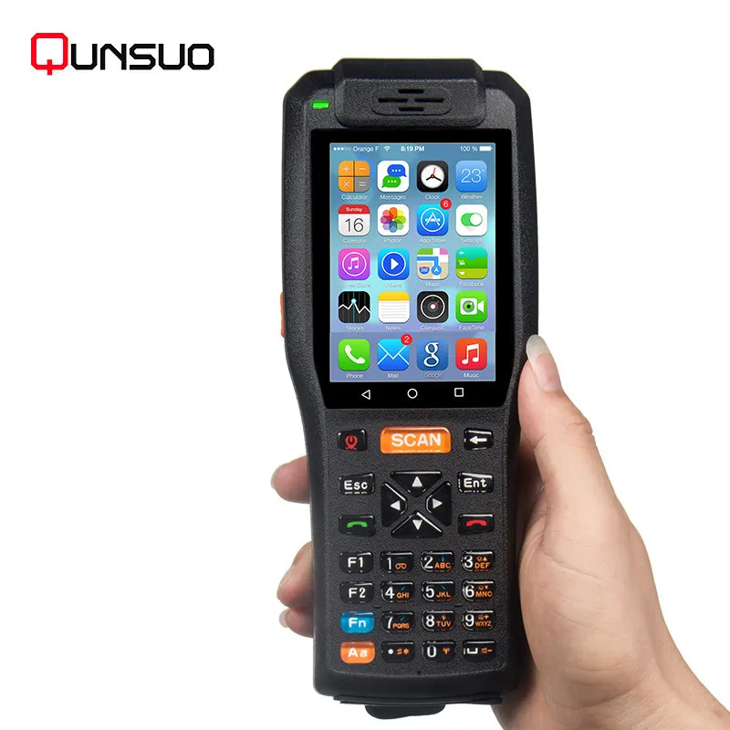 

Handheld barcode scanner Android Pos terminal with thermal printer