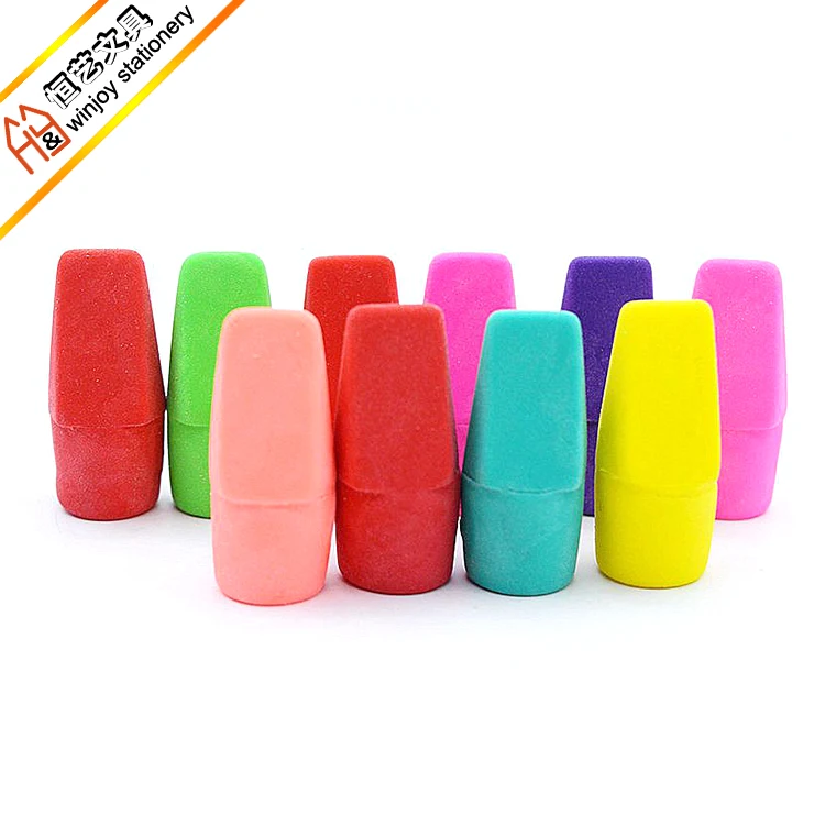 Cheap Pencil Eraser Bullet Shape Cap Eraser Top For School,Office ...