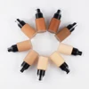 Private Label High Coverage Long Lasting Matte Liquid Foundation Dark Colors Available