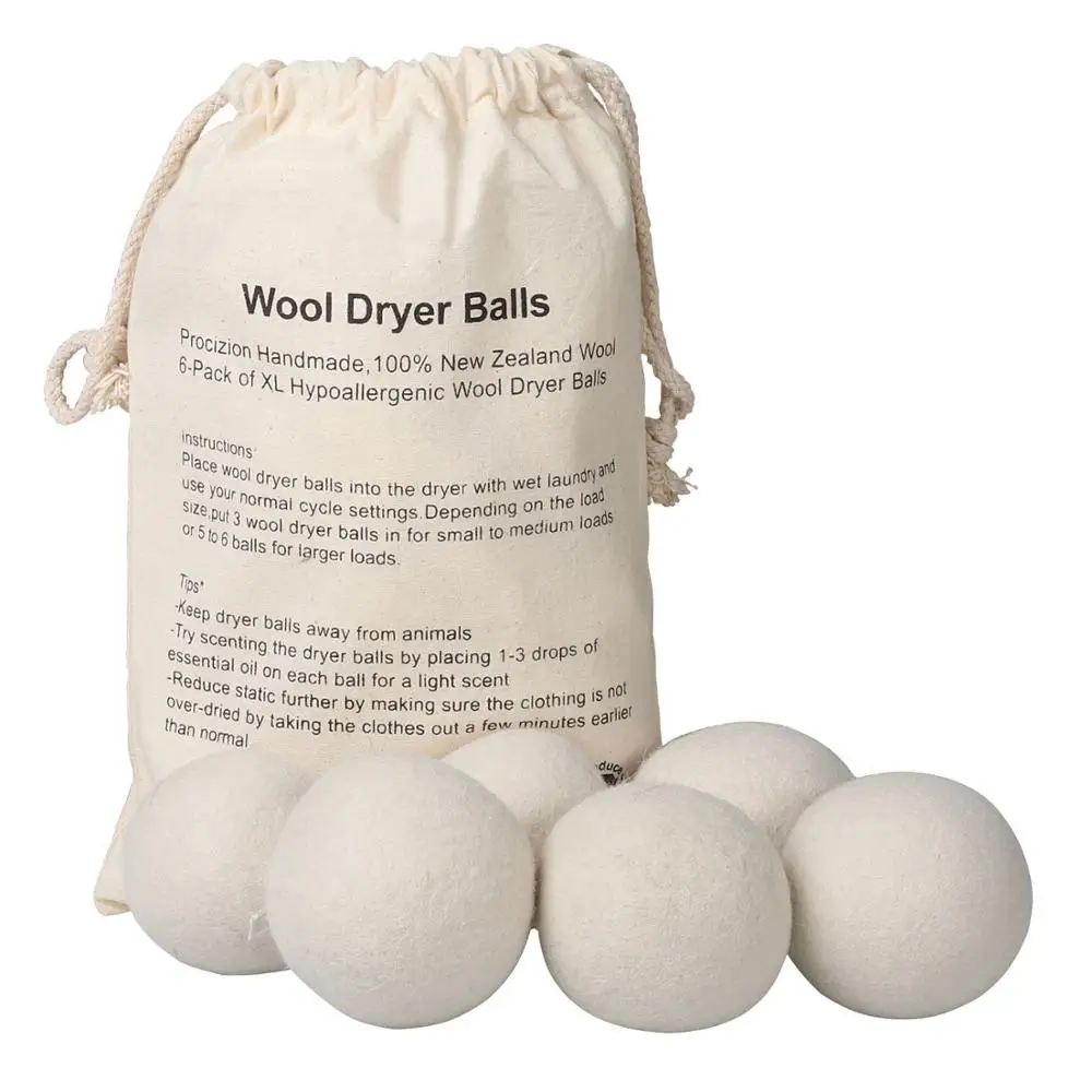 

Premium White New Zealand Organic Sheep felt tumble wool dryer ball wool dryer ball, White ,grey,green or other