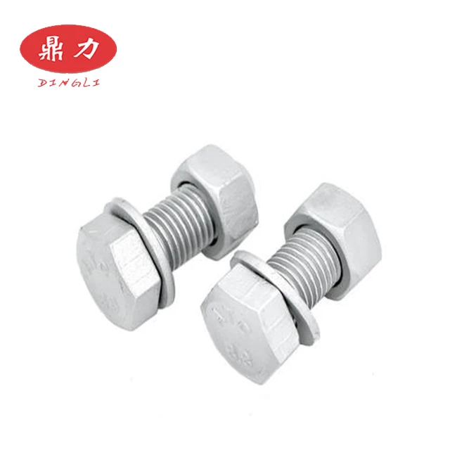 
Carbon steel 8.8/10.9/12.9 Black finnished/HDG Hex head bolt for steel strcyural 