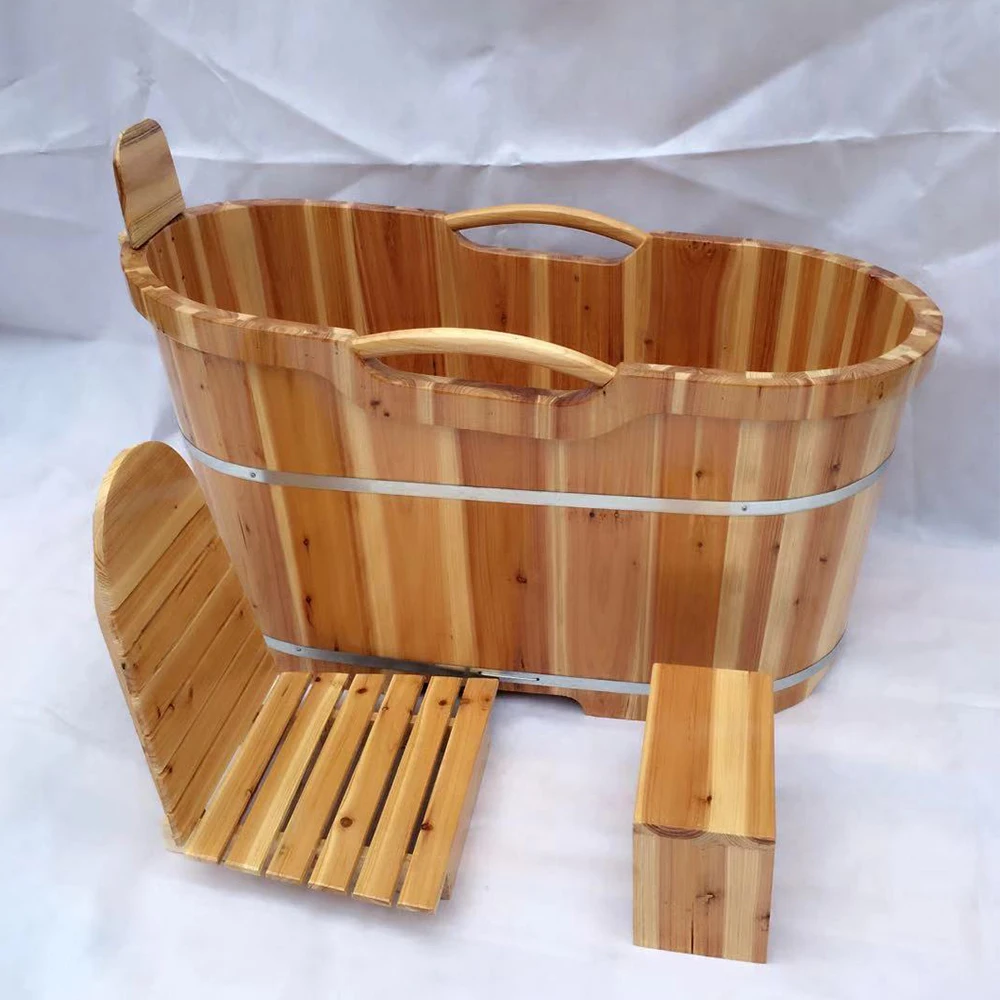 Japanese Cheap Teak Wooden Frame Bathtub/ Wooden Barrel Bath Tub