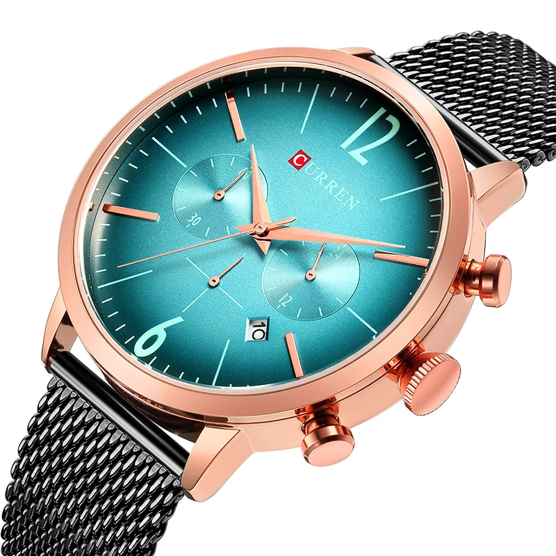 

CURREN Luxury Brand Men Sport Watch Quartz 24 Hour Calendar Clock Stainless Steel Waterproof Wrist Watch relogio masculino 8313