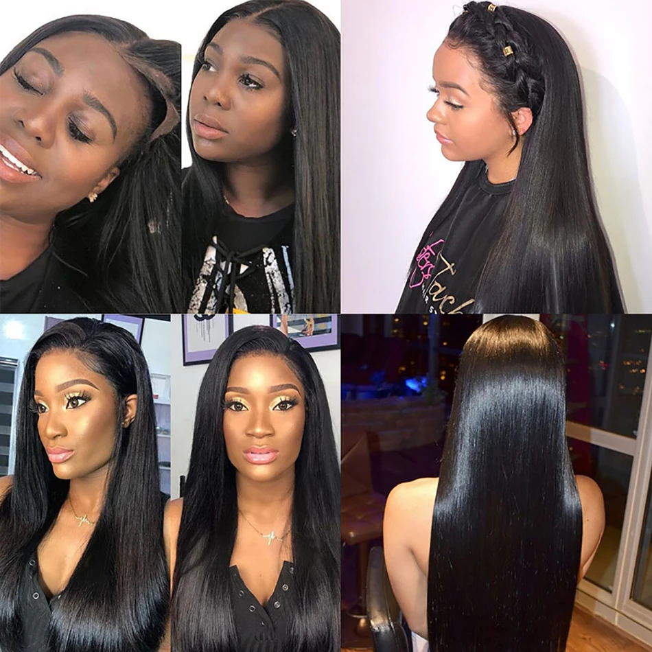 

Factory drop shipping human hair lace front wig with baby hair 150% 180% 250% density Straight Natural Tinashe front lace wig