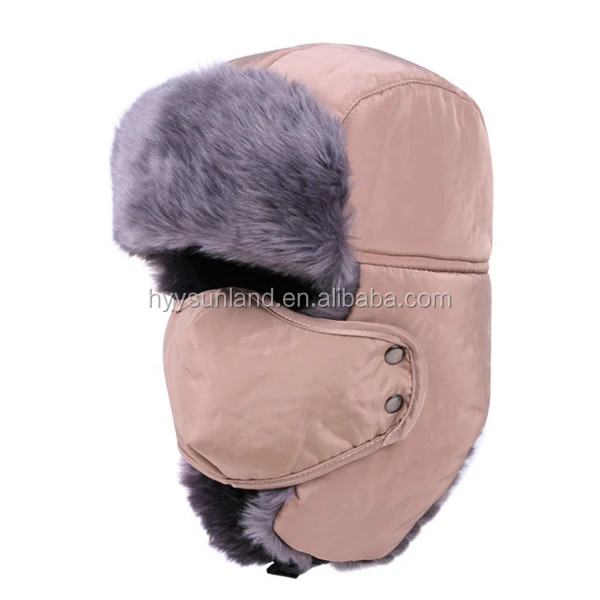 Wholesale Promotional Man Women Winter Warm Adjustable Russian Fur Trapper  Hat with Earflap - China Trapper Hat and Winter Hat price