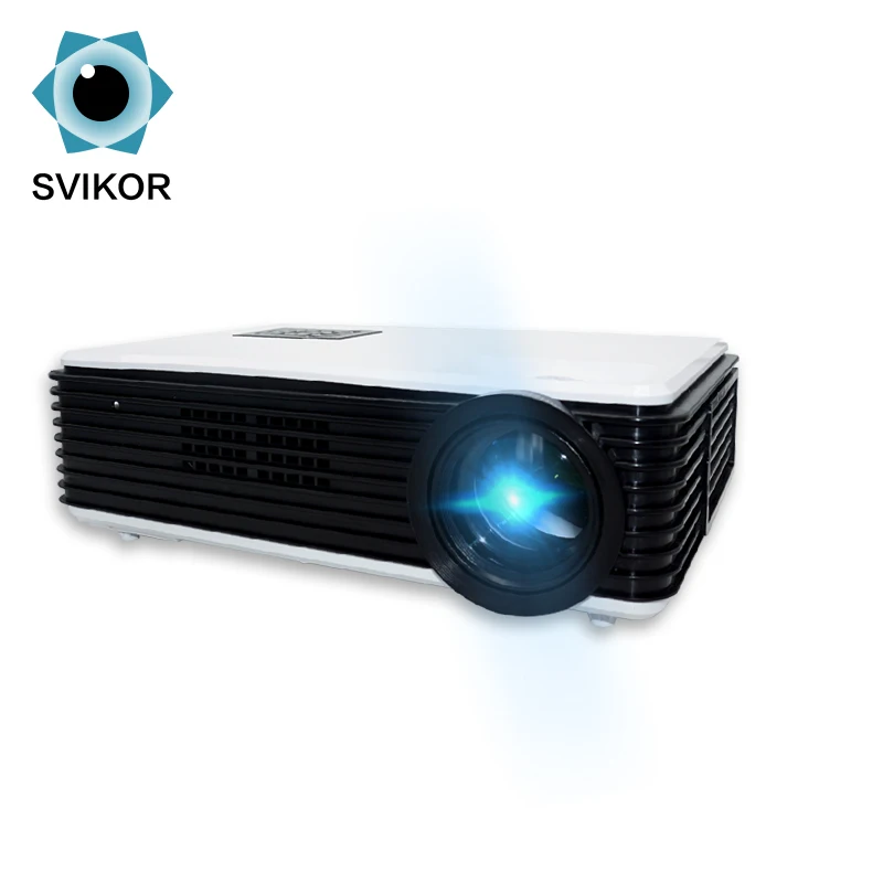 

Short Throw Mini Android Native 1920X1080 4K Projector 4000 Lumens, White/black