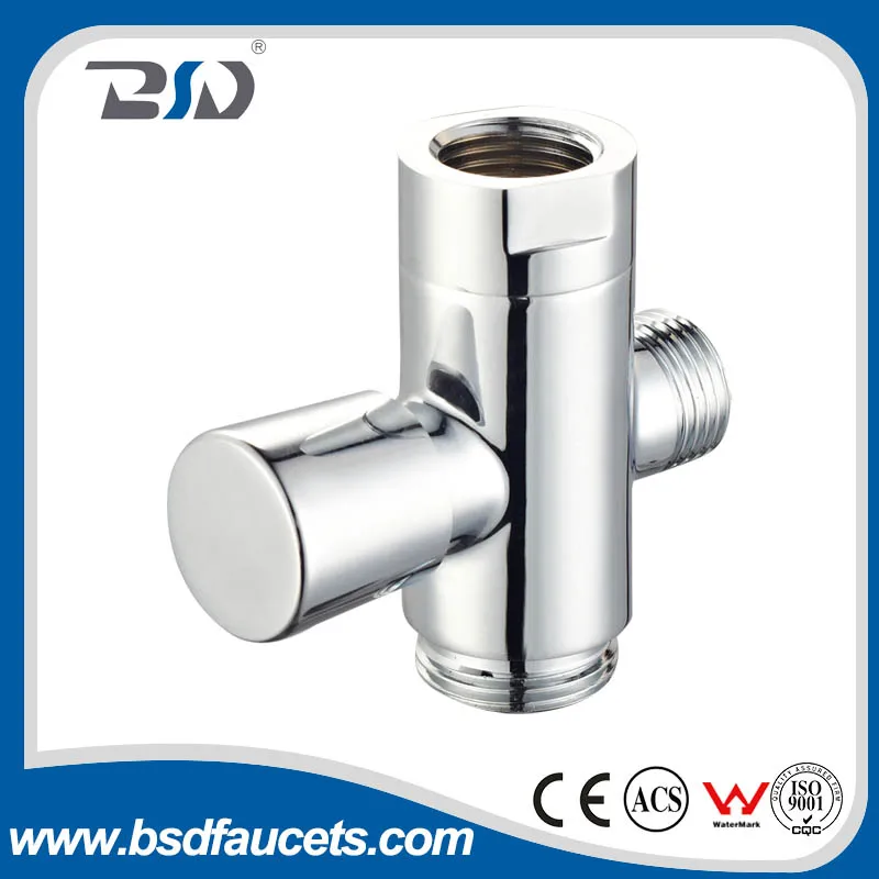 Chrome Plated Brass 3 Way Shower Diverter,Shower Adapter For Shower