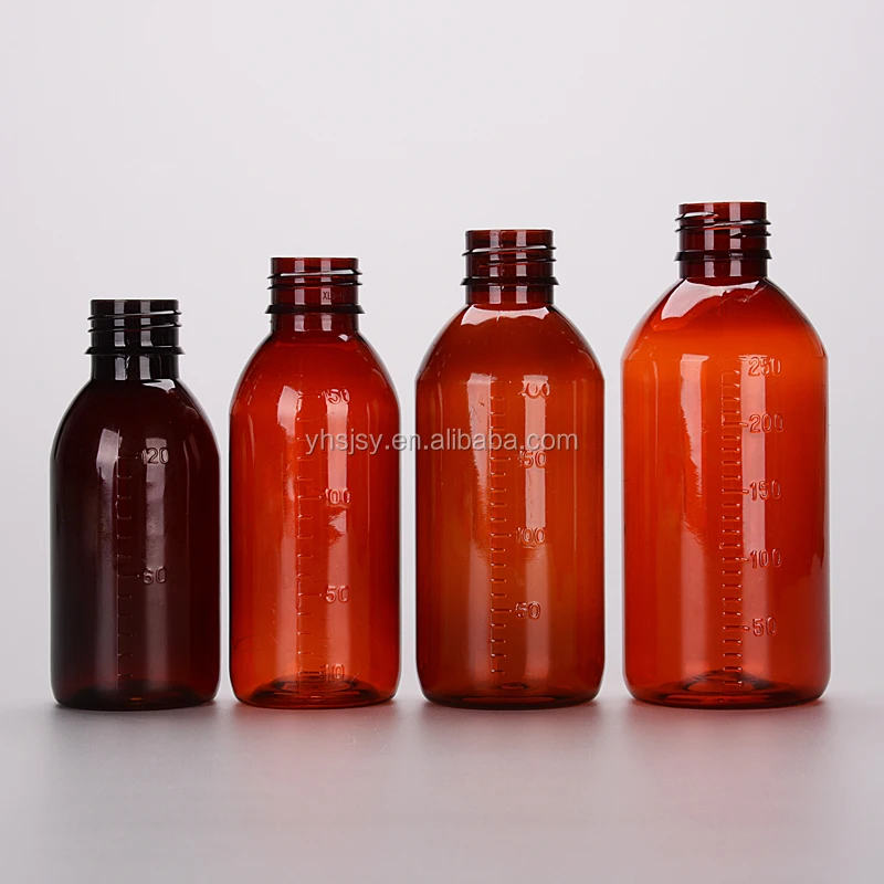 200ml Plastic Pet Amber Syrup Bottle Purple Syrup Bottle Buy 200ml