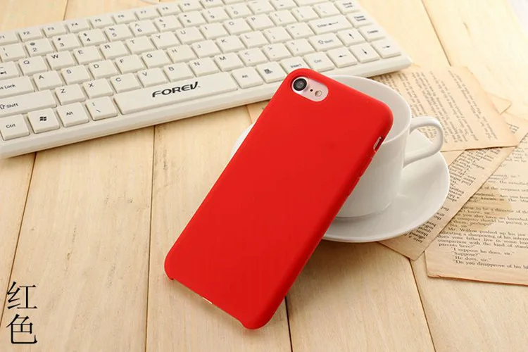 Shockproof Soft Liquid Silicon Rubber Gel Cover Microfiber Cloth Phone Case For iPhone 6 7 8 11 Plus X XS XR Max