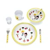 2019 China factory hot sell 7 pcs kids use melamine dinnerware with gift box packing