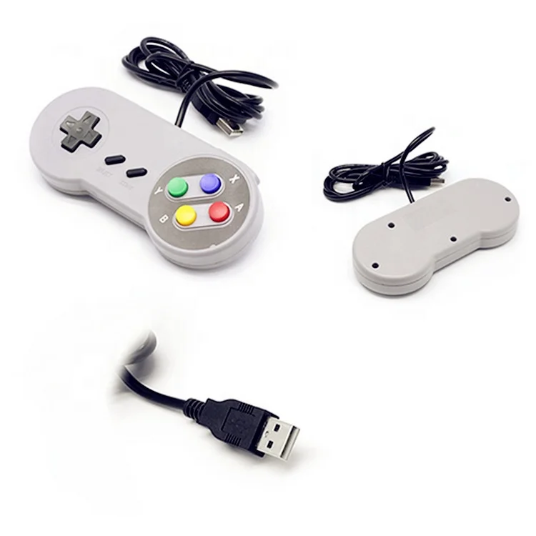 

Wired USB Port Controller Retro Gaming Joystick Joypad For Nintendo SNES Gamepad, Colorful