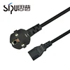 SIPU UK plug 2 round pin ac power cord cable with plug used computer power supply cords made in china