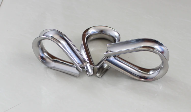 Heavy Duty SS304/316 European Wire Rope Thimbe Cable Thimble