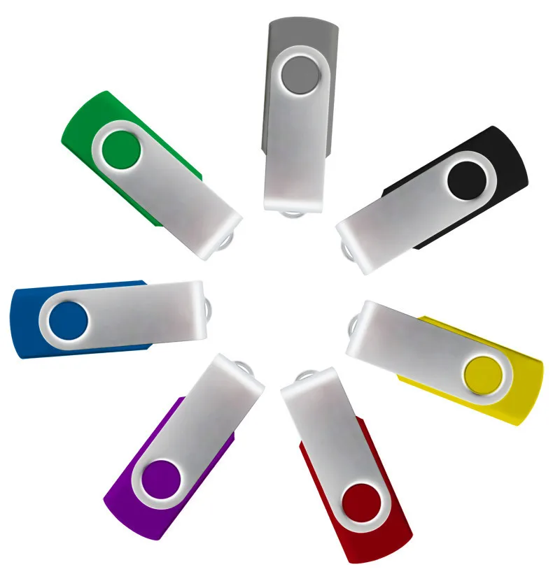 

Cheapest Price Top Quality Logo Printed Swivel USB Flash Drive, Red;blue;white