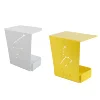 Ergonomic modern metal yellow pink green white side end table for sofa living room