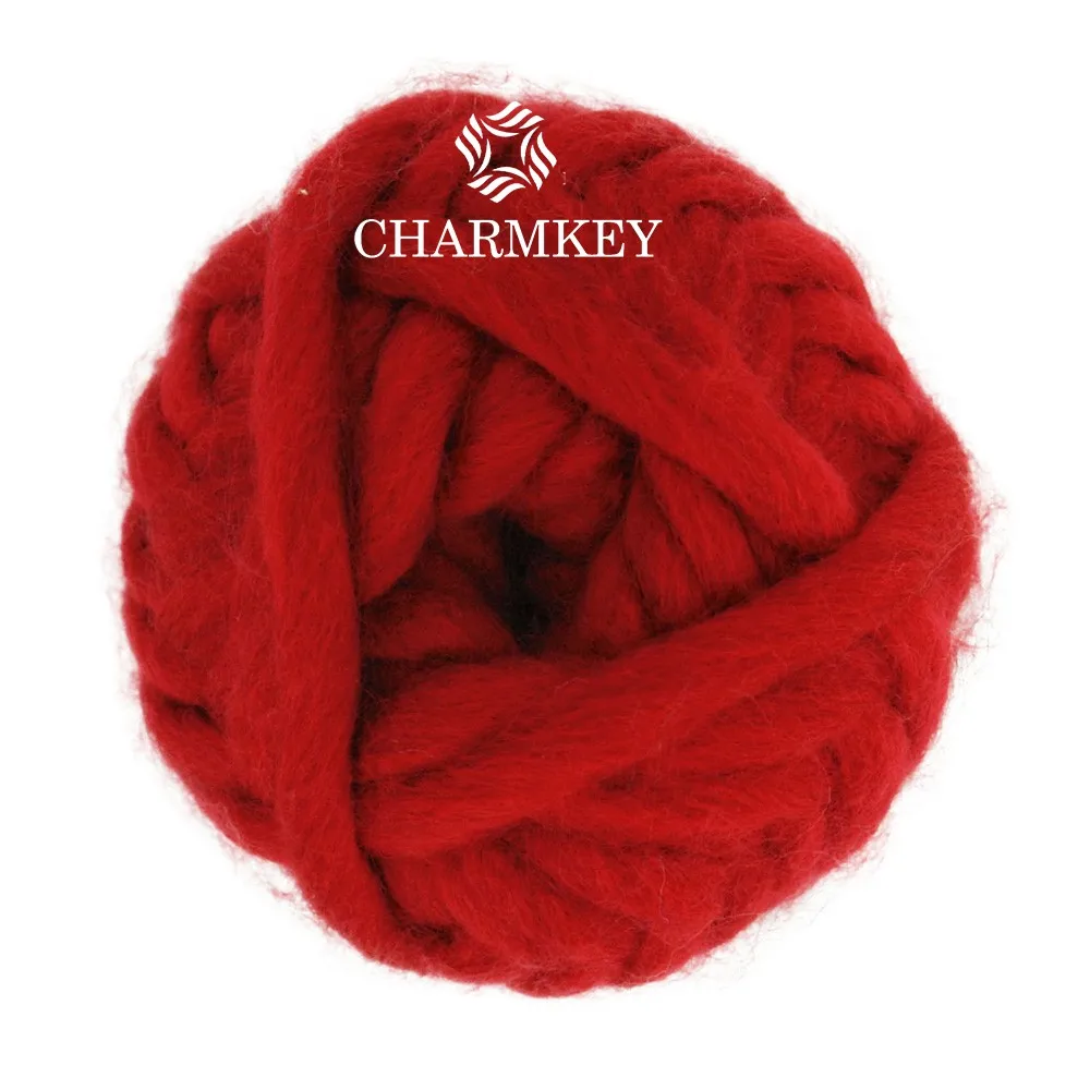 Charmkey Cheap Arm Knitted Chunky Merino Wool Yarn Super Chunky Yarn