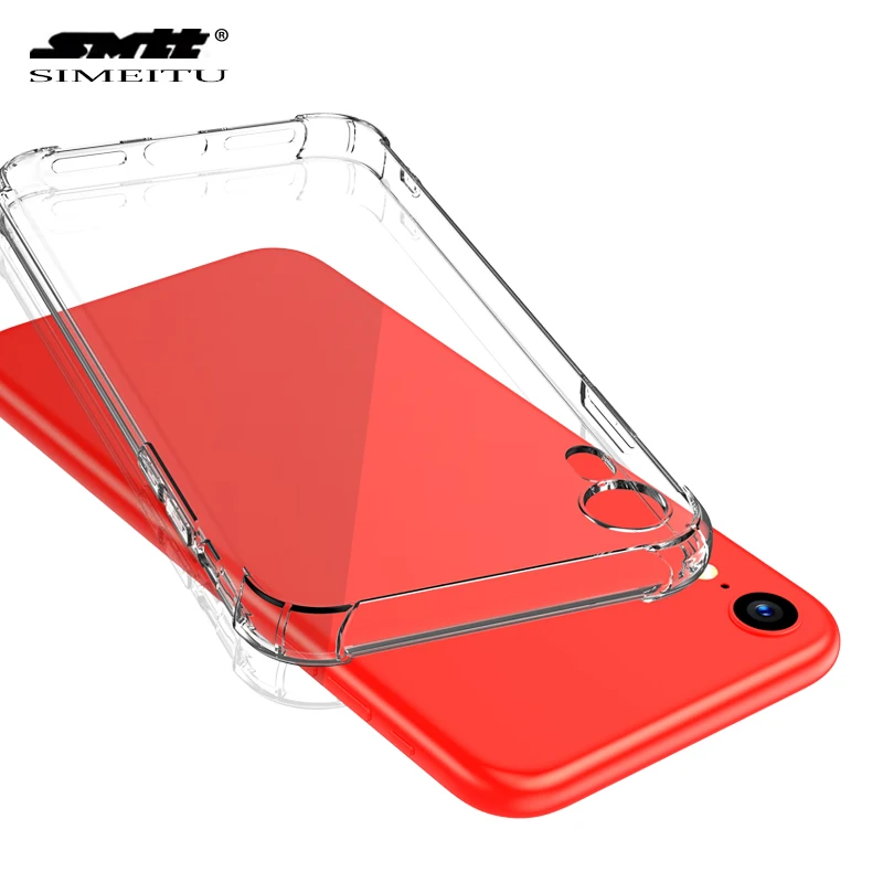 

For iphone xr case Clear silicone shockproof phone case TPU anti-fall Phone Case For IPhone X Xs Xr, Transparent;customize