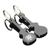 Promotional Laser Logo Custom Bottle Opener Keychain Colorful Aluminum Metal Guitar Beer Opener Key Chain