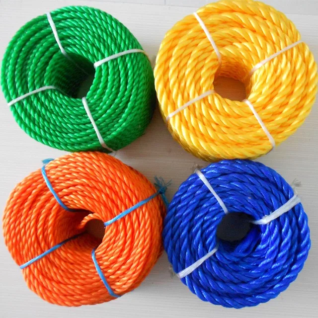 Colorful 3 Strand Twisted Pe Polyethylene Floating Rope For Sale - Buy ...