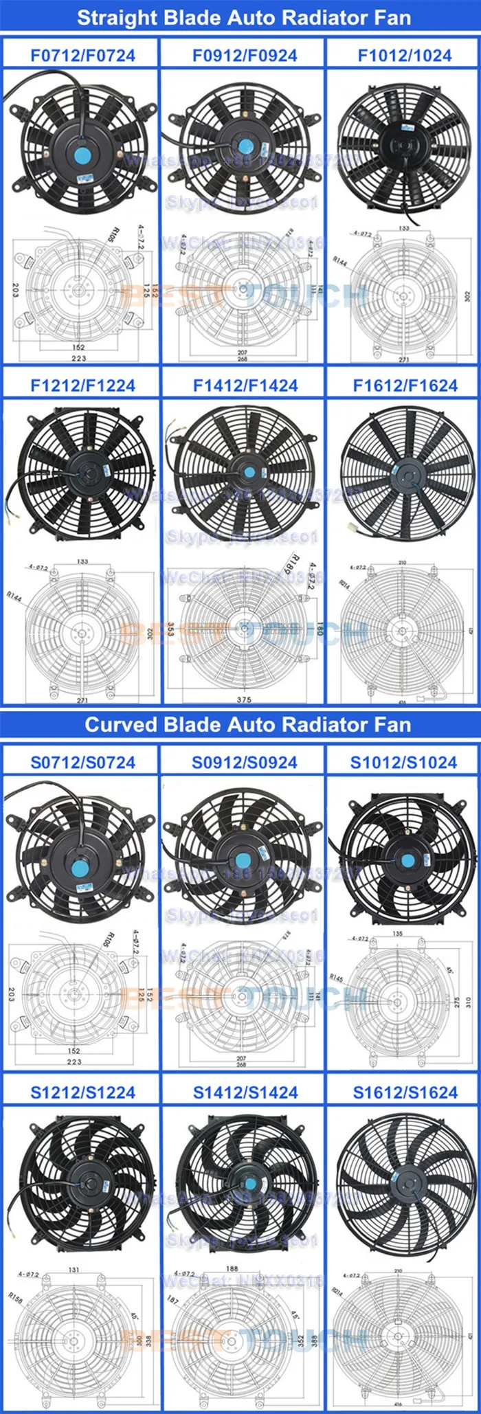 Auto Curved Radiator, 12V, 24V, 80w, 120w - detail 2