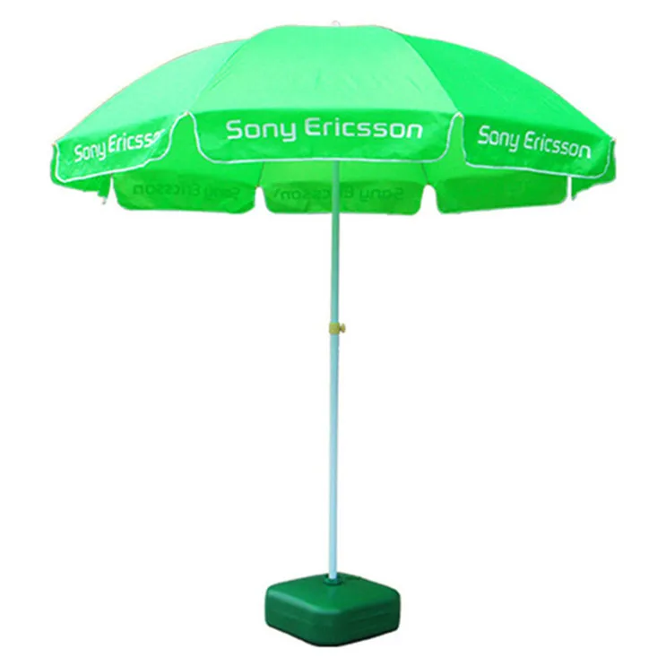 

Tuoye 180cm Promotion Outdoor Umbrella Polyester Fabric With Tilt Customized Logo Or Printing Beach Umbrella, Customized color