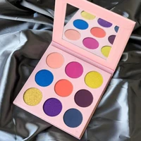 

Vegan Make up high pigment eye shadow palette private label 9 colors eyeshadow palette