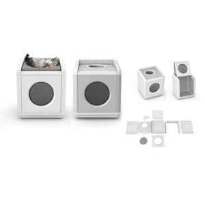 PETO New removable foldable top opening cat litter box for a more hygienic cat toilet