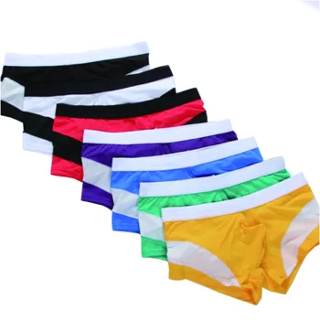 100% Cotton Teenager Underwear Boy Boxer Shorts Seamless Breathable Hot ...
