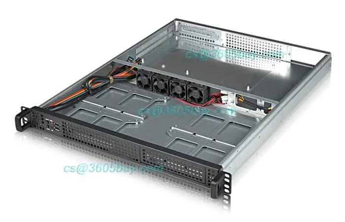 SUPERMICRO 360-Watt 1U Rackmount Server Chassis Black CSE-111LT-360CB