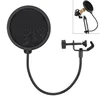 Portable Mic Wind Screen Speaking Recording Flexible Studio Microphone Filter