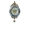 Vintage home decoration pieces Light Blue Home Decor Crafts Wall Clock Gift Items B8074-82