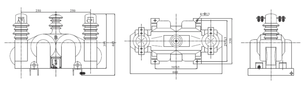 10KV ड्राई प्रकार इलेक्ट्रिक मापन Tamk भोल्टेज ट्रान्सफर्मर