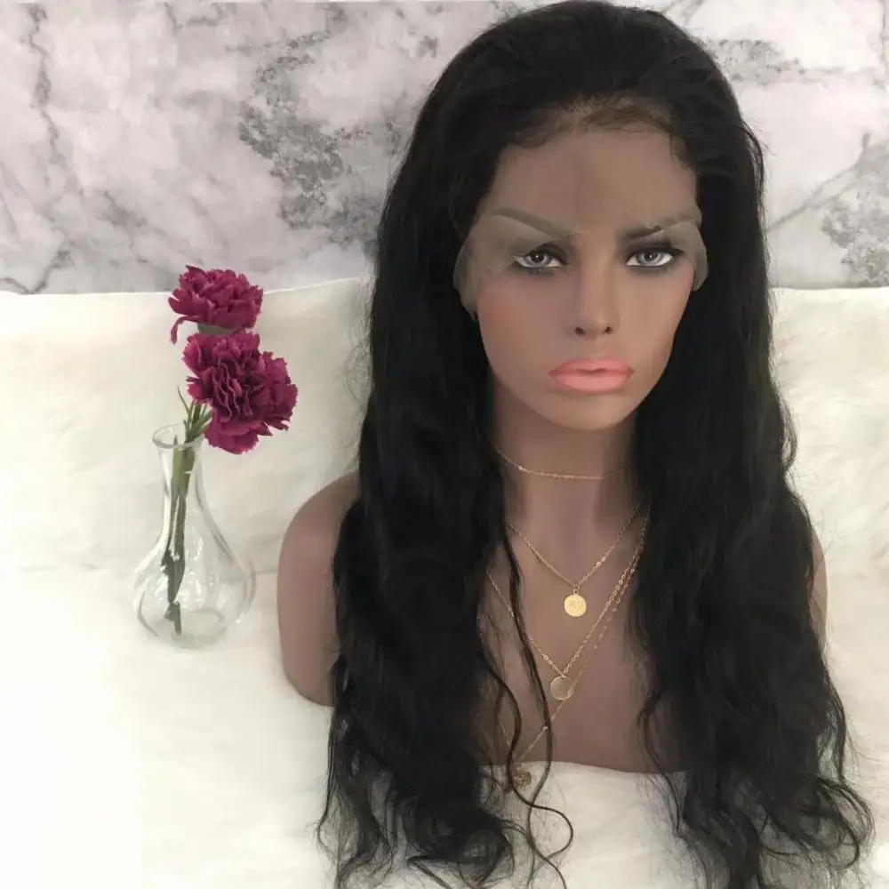 

10a Grade Brazilian 10-30 inch Full Lace Human Cuticle Aligned Raw Virgin Hair 100% Natural Color Lace Wigs