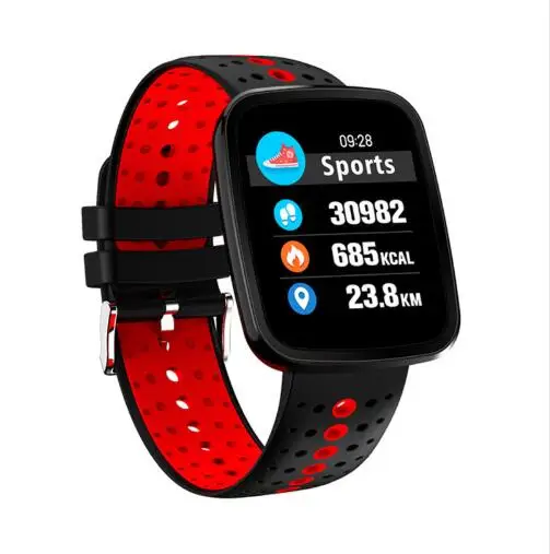 

Blood Pressure Blood Oxygen Heart Rate Monitor Sports Tracker IP67 Smartwatch