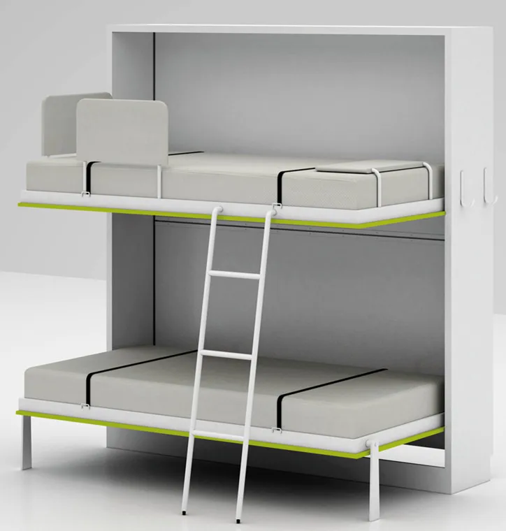 2017 Hot Sale Model Folding Bunk Bed Kids Bunk Bed For Bedroom