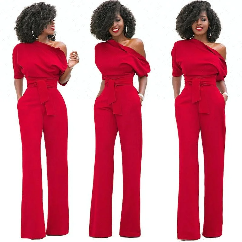 

alibaba hot selling sexy ladies African style jumpsuits, White, yellow, red, black, blue, wine red, army green