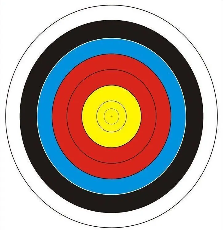 10pcs Target Paper 60*60cm Shooting Bullseye Archery Target Sheet Paperin Bow & Arrow from