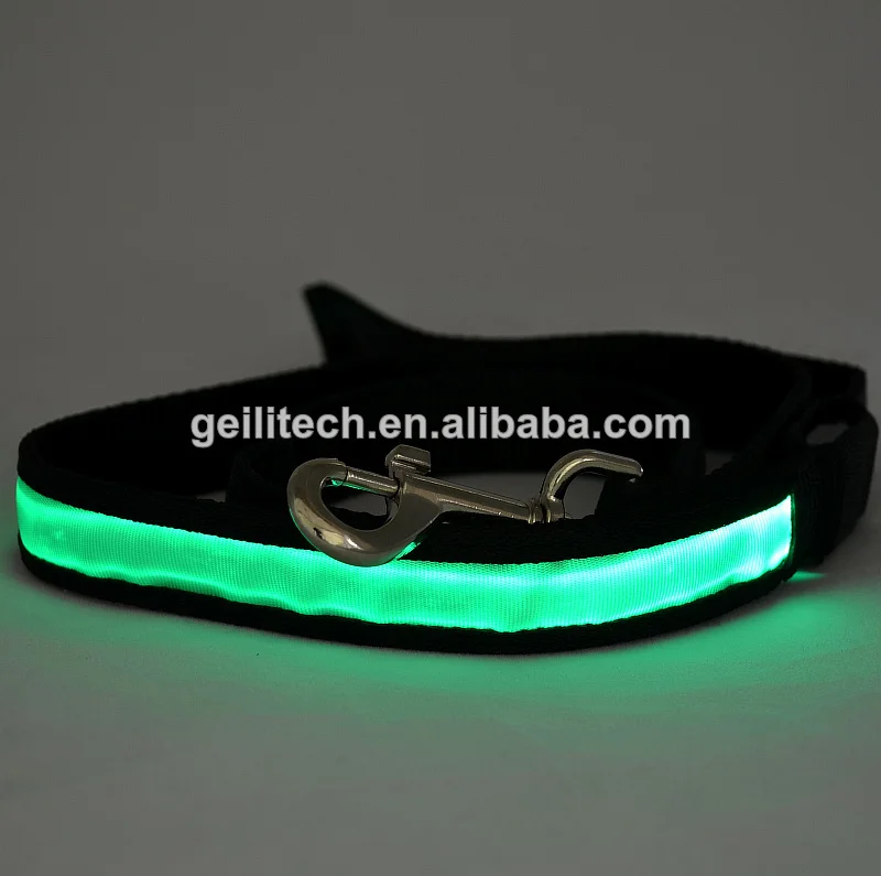 New 2014 Pet Dog Cat Flashing Nylon dog walking belt LED Flashing Pet Dog Leash Pet Cat Belt With 8colour