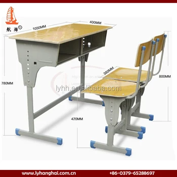 Cheap Furniture Dubai Standard Size Student Table School Desk
