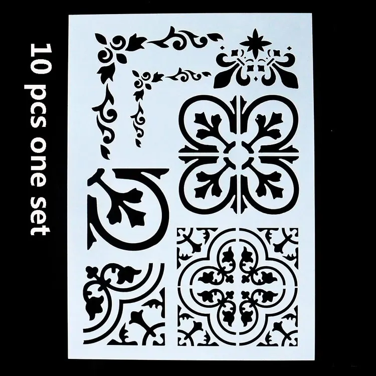 Diy Decorative Stencil Template Latest Designs Of A4 Size Drawing