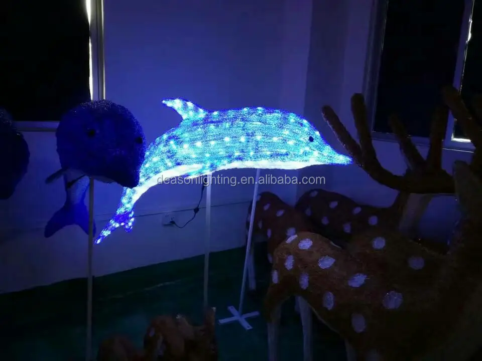 Lighted Dolphin Christmas Decorations Buy Outdoor Lighted Dolphin