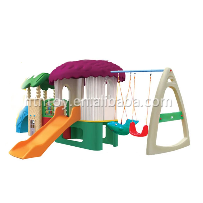 Plastic Swing And Slide
