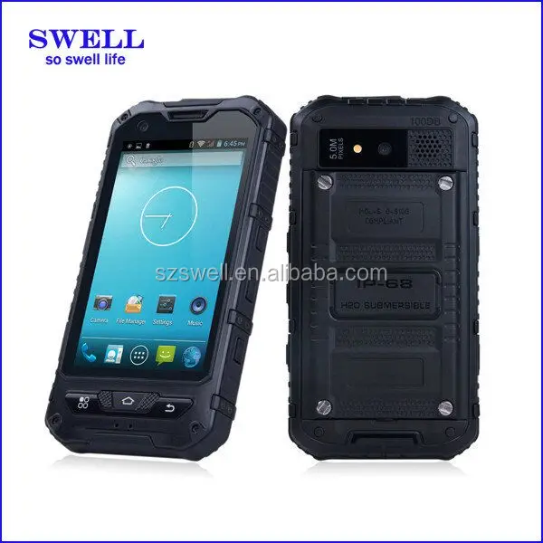6 Sim Mobile Phone Pass Ce Android Phone Ip68 Rugged Dual Core A8