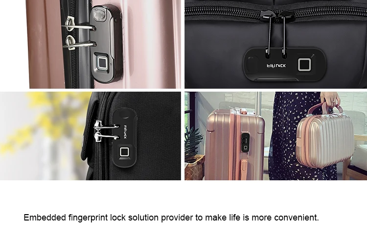 Smart Suitcase Fingerprint Zipper Lock With Tsa For Zipper Luggage ...