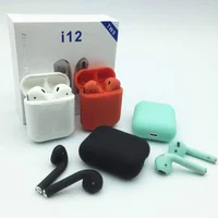 

Bluetooths Earphone Wireless BT 4.2 TWS i12 Bluetooths Earbuds with Charging Case Wireless Earphones