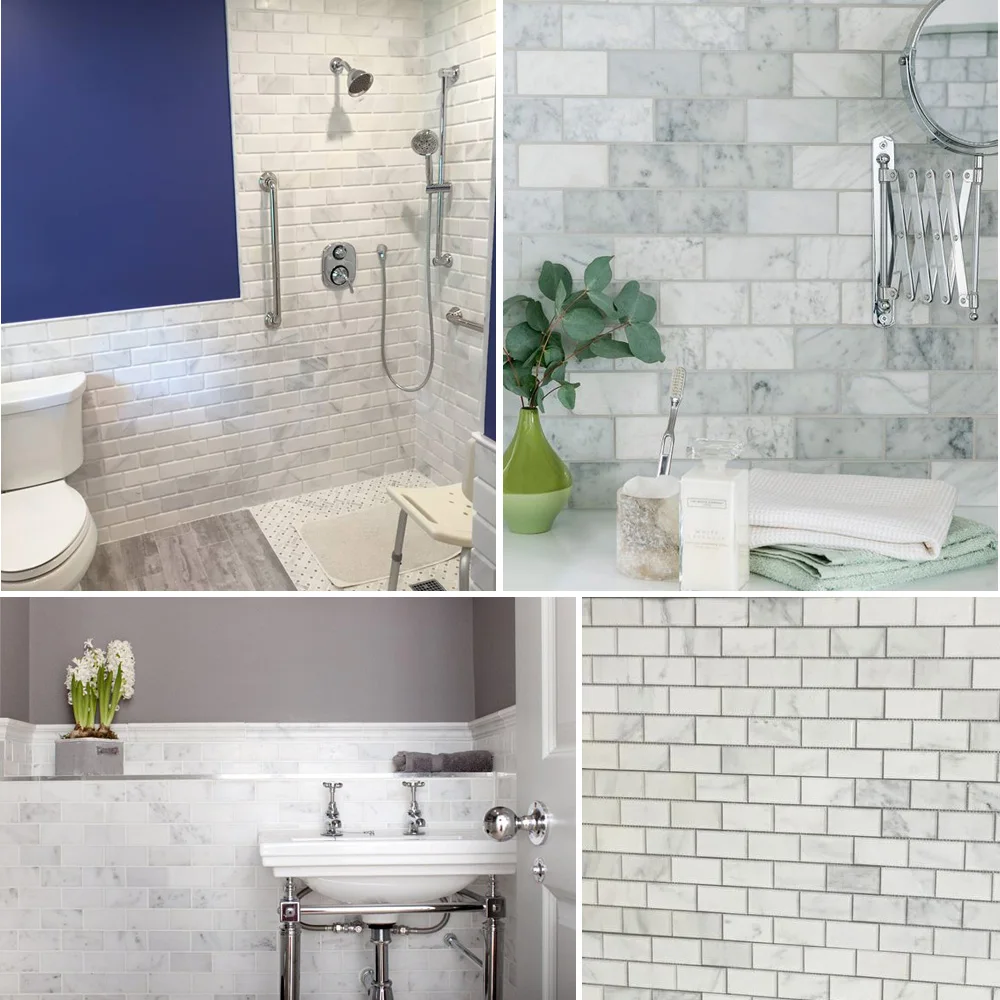 product modern 30x30 bathroom white carrara hexagon wall mosaic tile traditional parquet design for interior walls graphic available-5