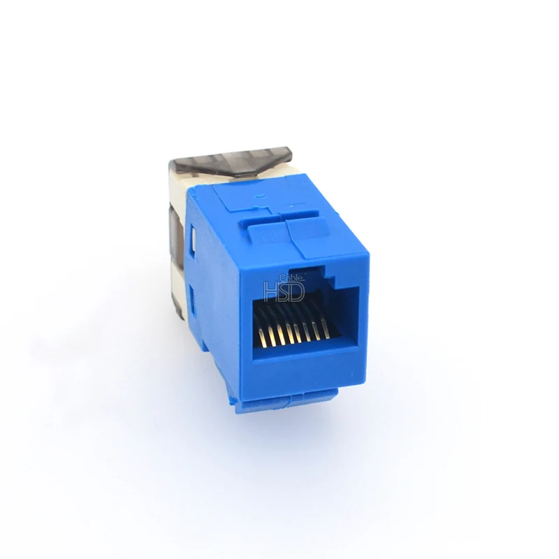 Network Cat6 Rj45 Punch Down Cat 6 Keystone Jack 180 Degree