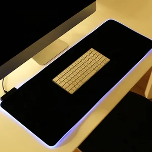 RGB LED Gaming Mouse Pad Non Slip Rubber Base