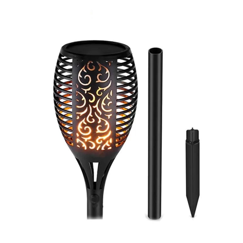 96 LED sensor solar light garden led solar light dancing flame solar torch lighting pole light