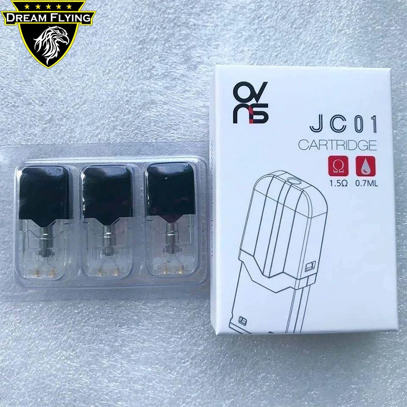 

Wholesale and original pods OVNS JC01 pod compatible ceramic coil pods juul, Black